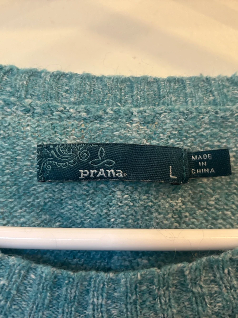 Prana Teal Crewneck Sweater